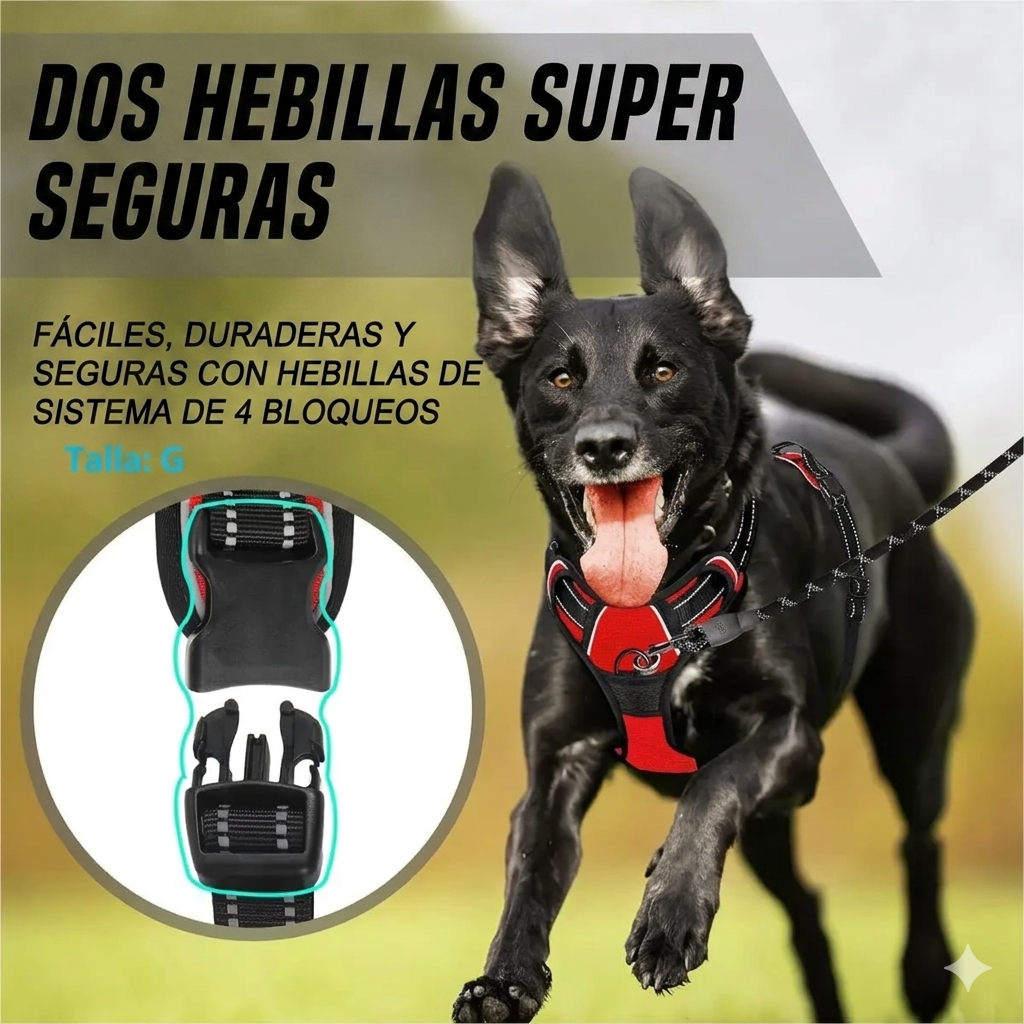 Arnés de Control para Perros | Paseos sin Jalones